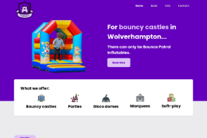Bounce Patrol Inflatables website preview